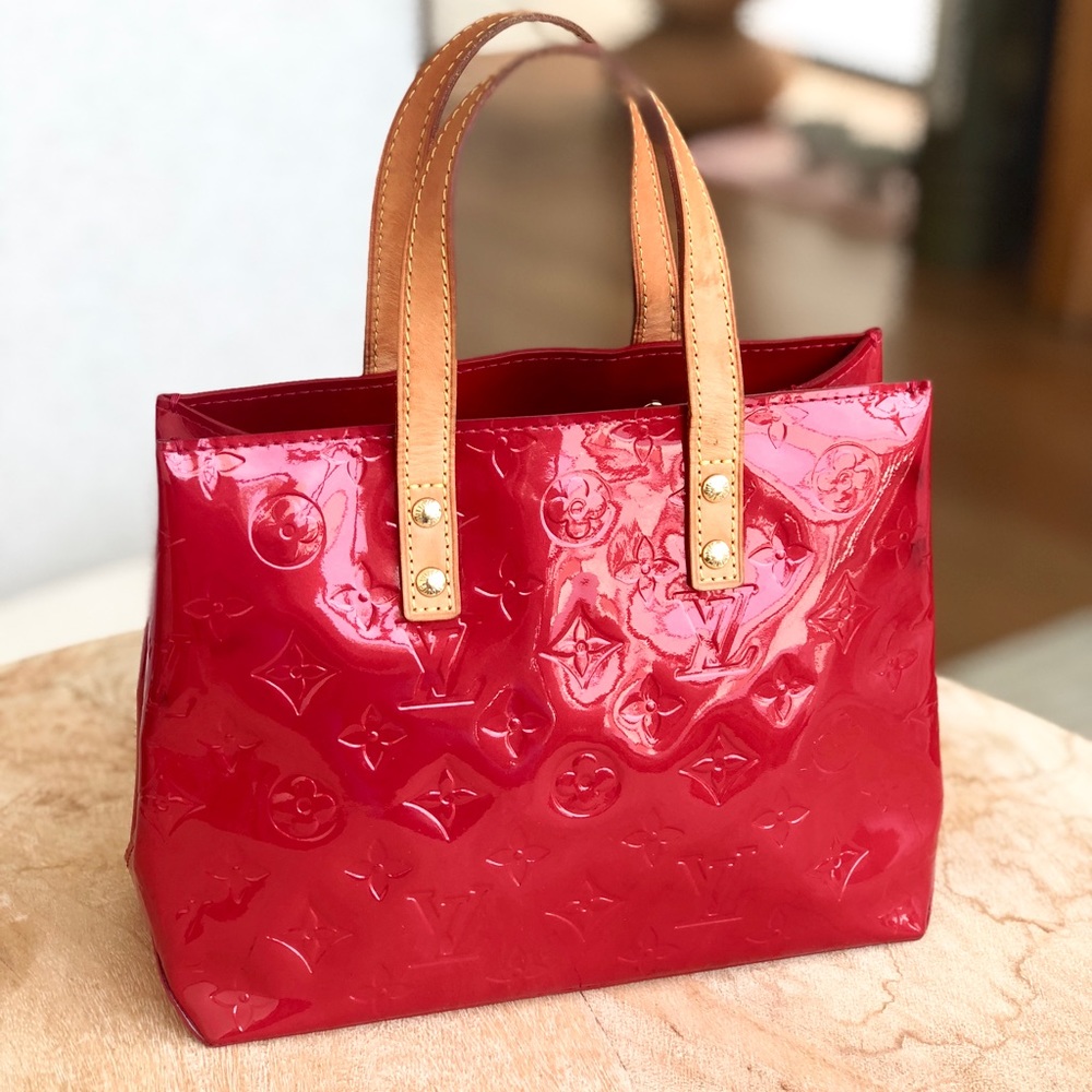 Louis Vuitton Red Patent Leather Houston bag